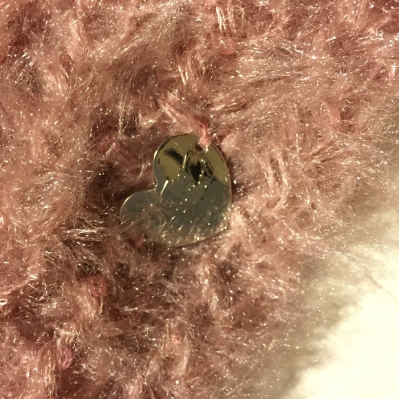 💕 NEW NWT Betsey Johnson cowl infinity pink scarf - Picture 5 of 8